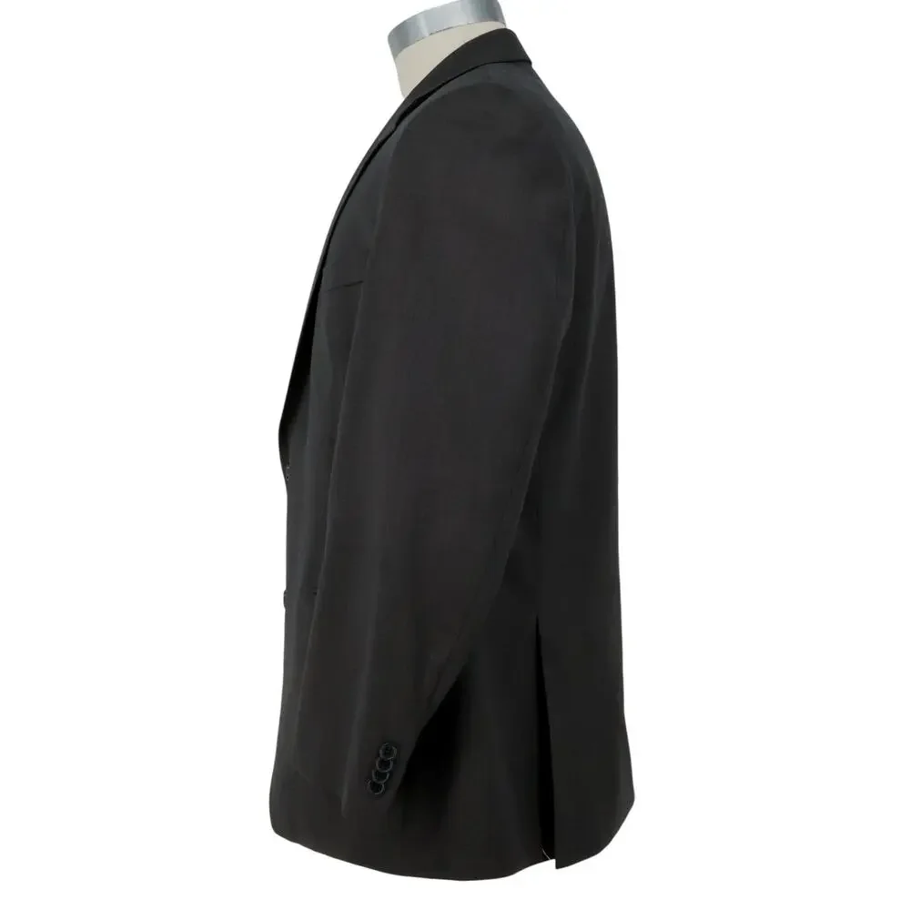 Michael Kors Sport Coat Mens 44R Dark Gray Wool Lined Blazer Jacket Preppy